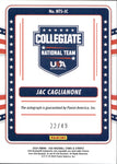 2024 Jac Caglianone Panini USA Baseball Stars & Stripes RED ROOKIE AUTO 22/49 AUTOGRAPH #NTS-JC Kansas City Royals