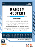 2024 Raheem Mostert Panini Donruss MIRROR BLACK PRESS PROOF 04/10 #282 Miami Dolphins