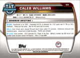 2022 Caleb Williams Bowman University Chrome 1ST BOWMAN ROOKIE RC #50 USC Trojans 2