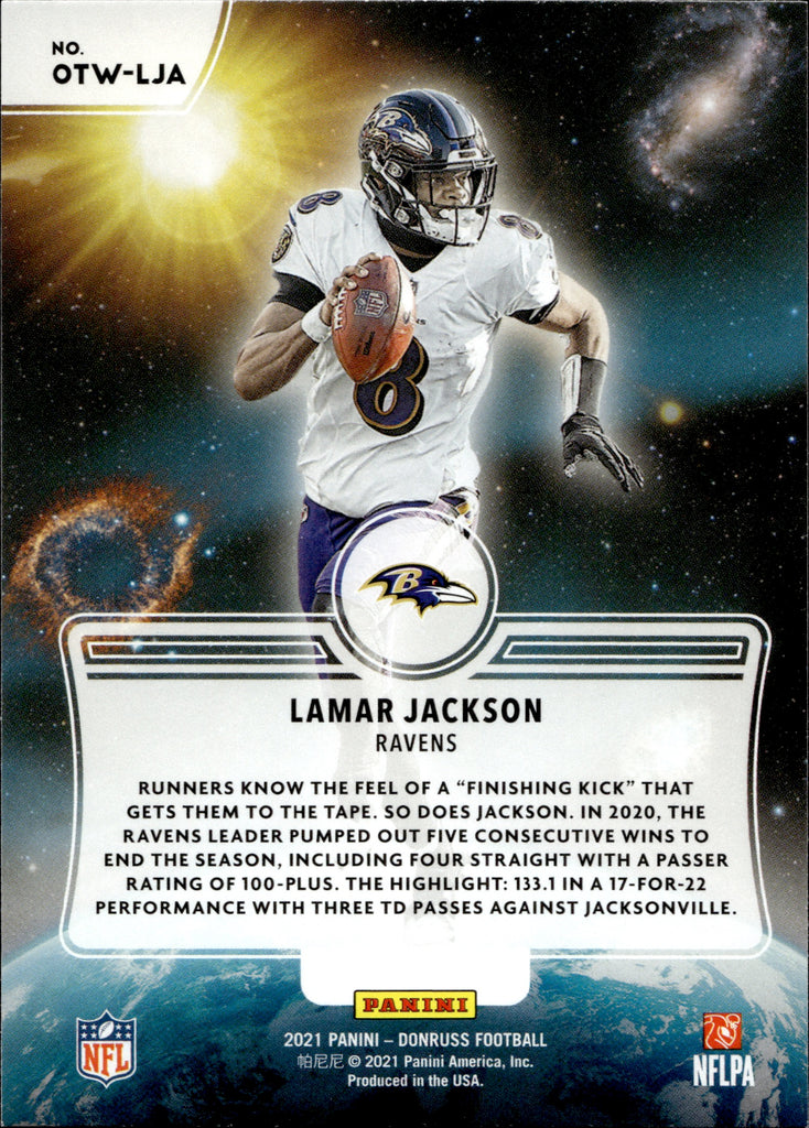 Lamar Jackson – Baltimore Ravens 2021 Panini Contenders Winning