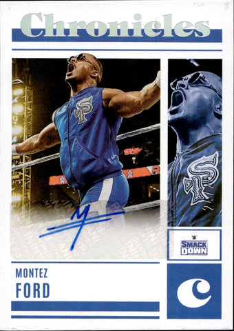 2023 Montez Ford Panini Chronicles HOLO SILVER SIGNATURES AUTO 24/25 #CS-MFD