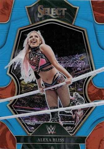 2023 Alexa Bliss Panini Select WWE LIGHT BLUE PREMIER LEVEL 071/199 #137 Monday Night Raw