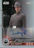 2023 Topps Chrome Star Wars Autograph Indira Varma as Tala Durith #14 AUTO 2