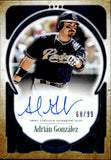 2026 Adrian Gonzalez Topps Tier One BLUE FOIL PRIME PERFORMERS AUTO 68/99 AUTOGRAPH #PPA-AG San Diego Padres