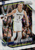 2025 Paige Bueckers Panini Prizm WNBA ROOKIE WHITE SEISMIC PRIZM #5 Dallas Wings 2