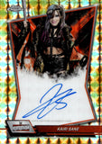 2026 Kairi Sane Topps Chrome WWE GOLD GEOMETRIC REFRACTOR RED BRAND AUTO 25/50 AUTOGRAPH #RBA-KAI Monday Night Raw