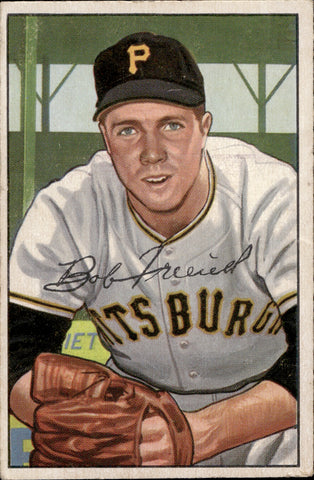 1952 Bob Friend Bowman ROOKIE RC #191 Pittsburgh Pirates BV $25