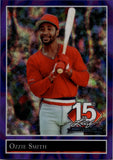 2025 Ozzie Smith Leaf 15TH Anniversary PURPLE LAVA 7/7 #92B-125 St. Louis Cardinals HOF