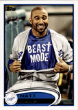 2012 Matt Kemp Topps SP PHOTO VARIATION #330 Los Angeles Dodgers