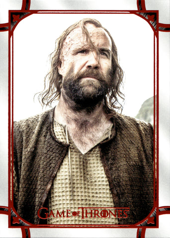 2021 The Hound Rittenhouse Game of Thrones THE IRON ANNIVERSARY SERIES 2 RED 35/50 #177