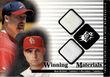 2000 Mark McGwire Rick Ankiel Upper Deck SPx WINNING MATERIALS DUAL BASE #MM-RA St. Louis Cardinals