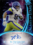 2024 Aaron Donald Leaf In the Game Used PLATINUM GALAXY OF STARS AUTO 3/3 AUTOGRAPH #GS-AD1 Los Angeles Rams