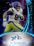 2024 Aaron Donald Leaf In the Game Used PLATINUM GALAXY OF STARS AUTO 3/3 AUTOGRAPH #GS-AD1 Los Angeles Rams