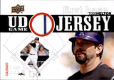 2010 Todd Helton Upper Deck Series 1 GAME JERSEY RELIC #UDGJ-TO Colorado Rockies