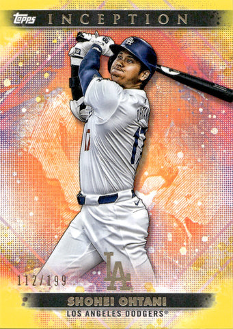 2024 Shohei Ohtani Topps Inception YELLOW 112/199 #73 Anaheim Angels