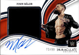 2023 Finn Balor Panini Immaculate PREMIUM JUMBO SHIRT AUTO 77/99 AUTOGRAPH RELIC #PM-FBL Monday Night Raw