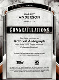 2022 Garret Anderson Topps Museum Collection ARCHIVAL AUTOGRAPH AUTO 205/299 Anaheim Angels #AA-GA