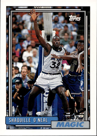 1992-93 Shaquille O'neal Topps ROOKIE Orlando Magic #362