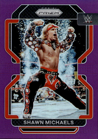 2022 Shawn Michaels Panini Prizm WWE PURPLE 115/149 #199 WWE HOF