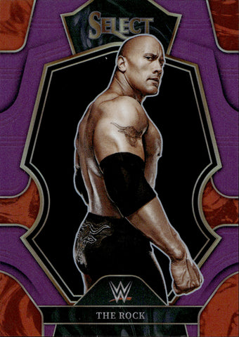 2023 The Rock Panini Select WWE PREMIER LEVEL PURPLE 15/99 #122 WWE Legend