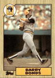 1987 Barry Bonds Topps TIFFANY ROOKIE RC #320 Pittsburgh Pirates