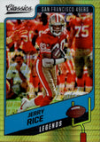 2021 Jerry Rice Panini Classics Premium Edition TIMELESS TRIBUTES H2 GOLD 07/99 #113 San Francisco 49ers