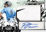 2024 PJ Morlando Leaf Trinity BLACK JUMBO PATCH AUTO 4/7 AUTOGRAPH RELIC #PA-PJM Miami Marlins