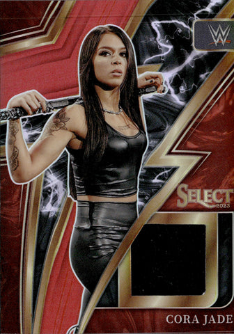 2023 Cora Jade Panini Select WWE RED SPARKS SHIRT 20/99  RELIC #SP-CJD NXT