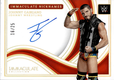 2023 Johnny Gargano Panini Immaculate NICKNAMES AUTO #IN-JGN