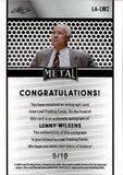 2024 Lenny Wilkens Leaf Metal TEAL SHIMMER LEGEANDS AUTO 09/10 AUTOGRAPH #LA-LW2 Atlanta Hawks