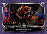 2015 John Cena VS Big Show Topps WWE Undisputed CAGE EVOLUTION MOMENTS PURPLE 08/50 #CEM4 Friday Night Smackdown