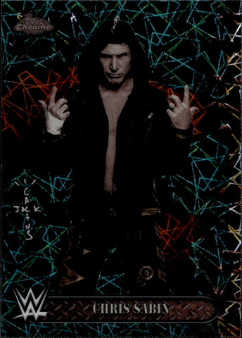 2025 Chris Sabin Topps Chrome Cactus Jack TEAL LASERS REFRACTOR 132/175 #83