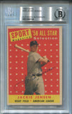 1958 Jackie Jensen BAS AUTHENTIC AUTO AUTOGRAPH #489 Boston Red Sox 8144
