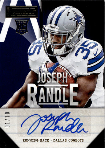 2013 Joseph Randle Panini Playbook GOLD ROOKIE AUTO 01/10 AUTOGRAPH RC #149 Dallas Cowboys