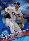 2017 Clayton Kershaw Bowman's Best BLUE REFRACTOR 147/150 #7 Los Angeles Dodgers