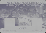 2015 Mickey Mantle Joe Namath Leaf Sportkings KINGS OF THE CITY CYAN PRINTING PLATE 1/1 ONE OF ONE #KC-07 New York Yankees Jets HOF