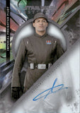 2022 Alexander Wraith as Imperial Freighter Pilot Autograph Topps Star Wars Masterwork #MWA-AW RAINBOW FOIL 01/50 AUTO