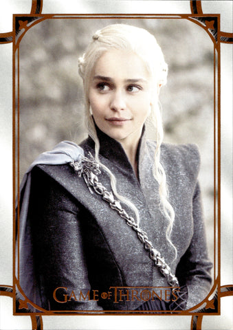 2021 Daenerys Targaryen Rittenhouse Game of Thrones THE IRON ANNIVERSARY SERIES 2 COPPER 021/199 #9