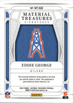 2024 Eddie George Panini National Treasures MATERIAL TREASURES SIGNATURES JERSEY AUTO 14/49 Houston Oilers #MT-EGE