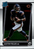 2021 Justin Fields Donruss Optic RATED ROOKIE RC #204 Chicago Bears 3