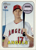 2018 Shohei Ohtani Topps Heritage ROOKIE Los Angeles Angels #600