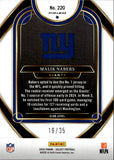 2024 Malik Nabers Panini Select BLUE & ORANGE SHOCK ROOKIE 19/35 New York Giants #220