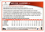 2013 Bryce Harper Topps EMERALD FOIL #1 Washington Nationals 2