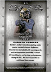2023 Shedeur Sanders Leaf Trinity PINK FLASH CARBON STEEL ROOKIE 1/7 RC #S-71 Cleveland Browns