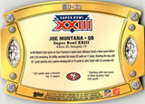 2011 Joe Montana Topps DIE CUT SUPER BOWL LEGENDS #SB-62 San Francisco 49ers HOF 2