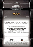 2021 Toni Storm Topps WWE Undisputed SUPERSTAR AUTO 069/199 AUTOGRAPH #A-TS NXT
