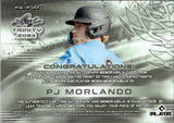2024 PJ Morlando Leaf Trinity BLACK JUMBO PATCH AUTO 4/7 AUTOGRAPH RELIC #PA-PJM Miami Marlins