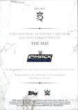 2025 The Miz Topps Royalty WWE Trimph TRIPLE SHIRT AUTO 85/99 AUTOGRAPH RELIC #TRS-MIZ Friday Night Smackdown