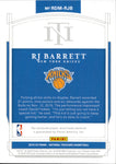 2019-20 RJ Barrett Panini National Treasures ROOKIE DUAL JERSEY 15/99 RELIC #RDM-RJB New York Knicks