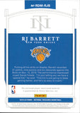 2019-20 RJ Barrett Panini National Treasures ROOKIE DUAL JERSEY 15/99 RELIC #RDM-RJB New York Knicks